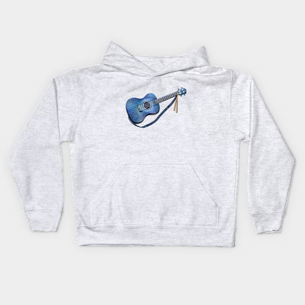 Blue guitar(Love is love) Kids Hoodie by CleanRain3675